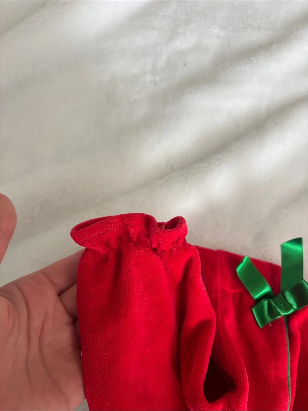 Vintage Red Velour Winnie the Pooh Footed Outfit
